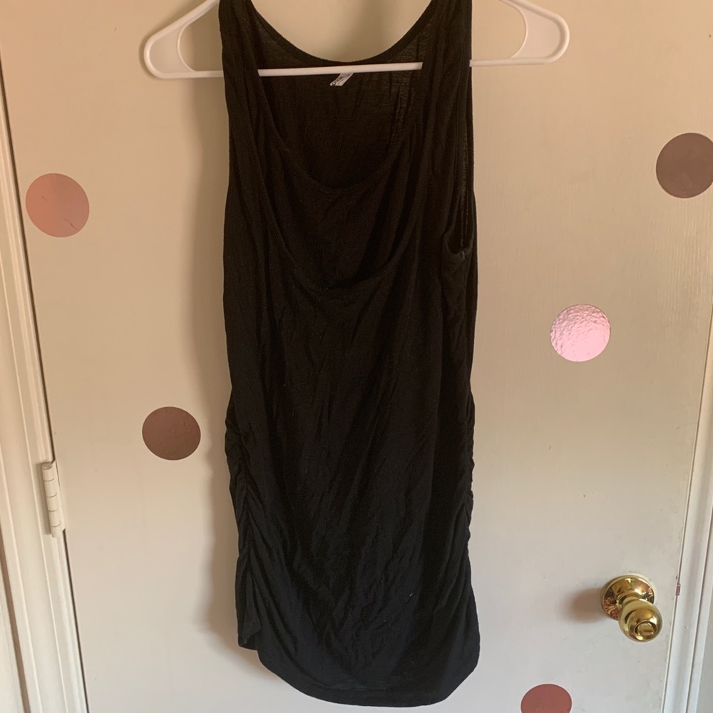 Black nursing/maternity tank